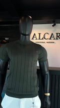 Playera acanalada premium Verde Bosque