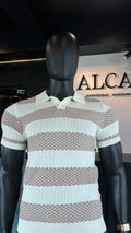 Playera polo de tela tipo bordada transpirable